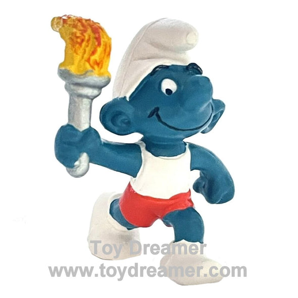 Smurf 20030 Olympic Torchbearer Schleich Smurfs Figurine 