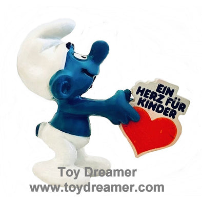 20125 Heart Smurf Ein Herz fur Kinder Schleich Smurfs Figurine 