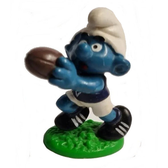 20150 Australian Rules Football Smurf Blue Shirt Schleich Smurfs Figurine 