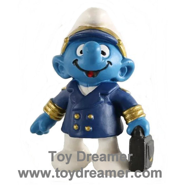 20470 Aircraft Captain Smurf Schleich Smurfs Figurine 