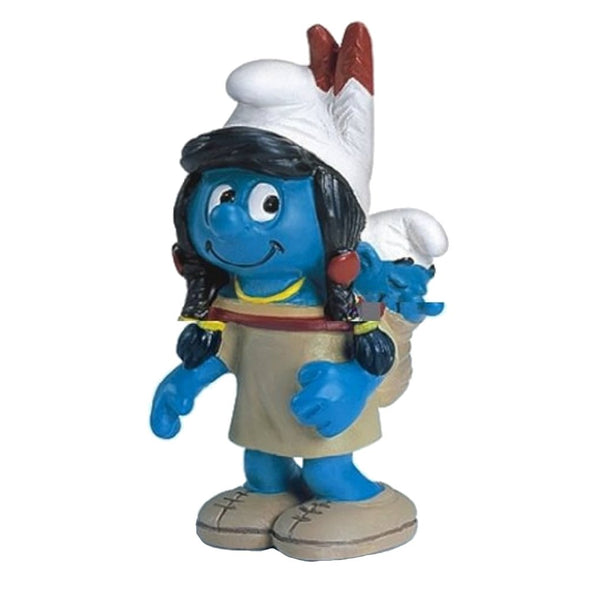 20555 Indian Smurfette Schleich Indian Smurfs Figurine 