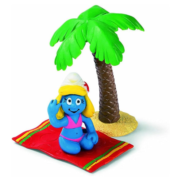 40262 Smurfette at Beach schleich figure smurf smurfs retired