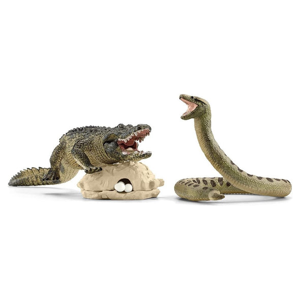 Schleich 42625 Danger Swamp Alligator Snake