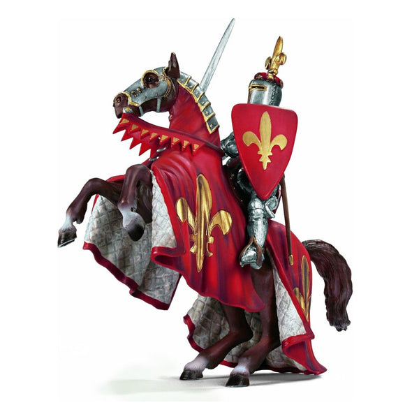 Schleich 70018 Prince on Reared Horse red retired knights