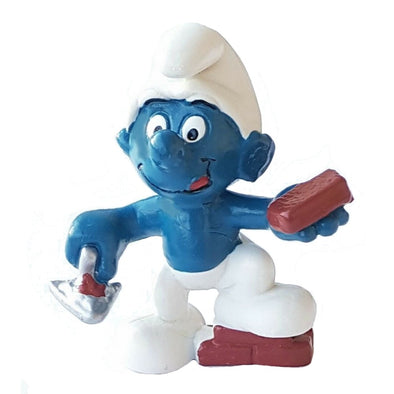 20148 Bricklayer Smurf Schleich Smurfs Figurine 